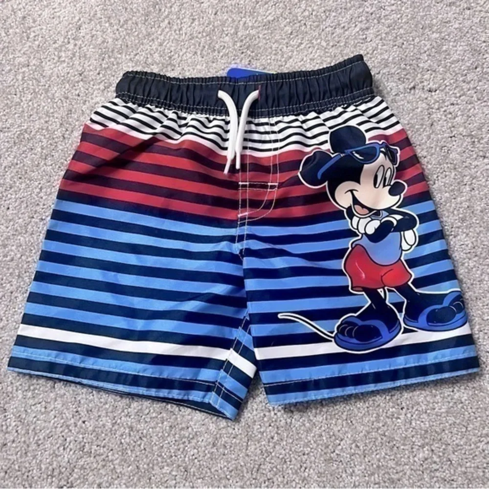 NWT Disney Junior Mickey swim trunks with UPF 50+ size 2T